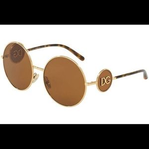 Dolce & Gabbana DG 2205 02/73 Gold With Brown Sunglasses